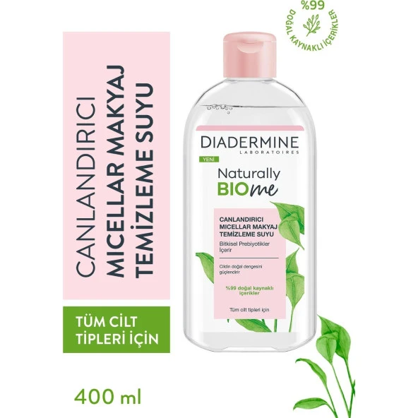 Diadermine Naturally Bio Me Micellar Makyaj Temizleme Suyu 400 ml ürün görseli 1