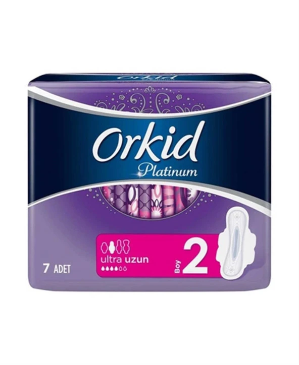 Orkid Platinum Hijyenik Ped Uzun Tekli Paket 7 Ped No 2 ürün görseli 1