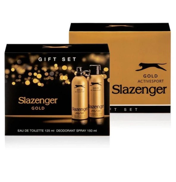 Slazenger Active Sport Gold Set 125ml Edt + Deodorant 150 ml ınvict. ürün görseli 1