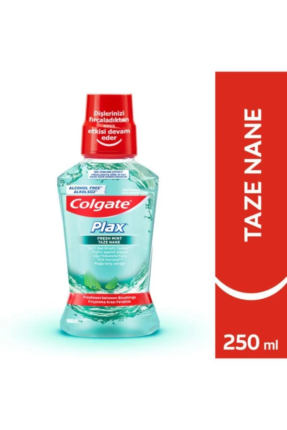 Colgate Plax Ağız Çalkalama Suyu Taze Nane 250 ml Gargara ürün görseli 1