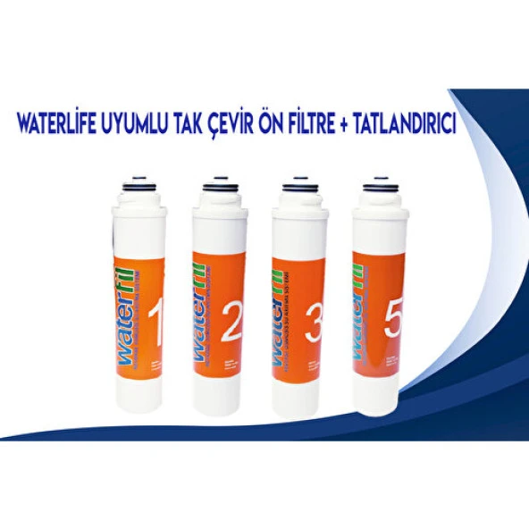 Mikron Waterlife Filtre Takımı 4'lü Set Su Arıtma Cihazı Filtresi ürün görseli 1