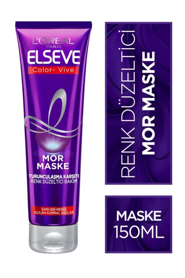 Loreal Elseve Turunculaşma Karşıtı 150 ml Mor Maske Color Vive ürün görseli 1
