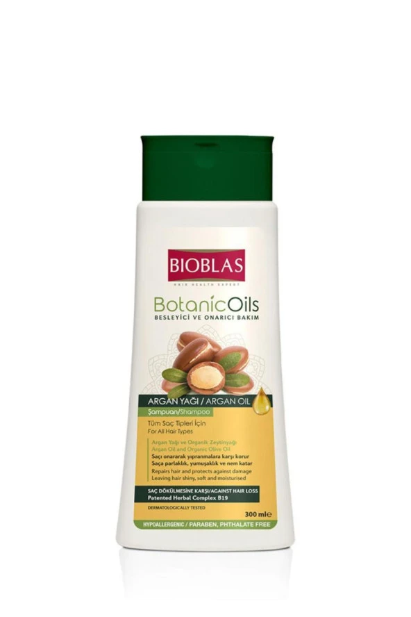 Bioblas Şampuan Botanic Oils Argan Yağı 300 Ml Besleyici ve Onarıcı ürün görseli 1