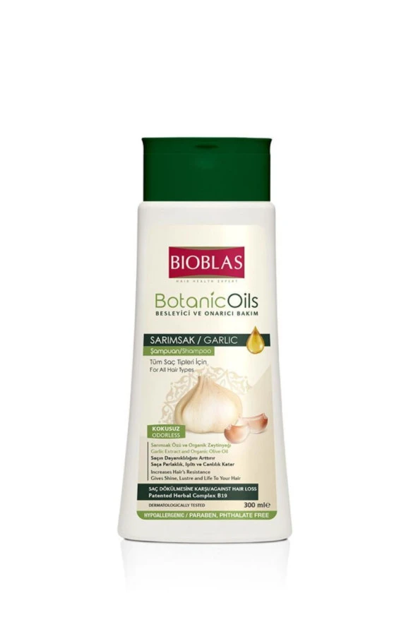 Bioblas Şampuan Botanic Oils Sarımsak 300 Ml Besleyici ve Onarıcı ürün görseli 1