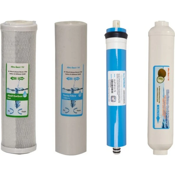 WaterGold Su Arıtma Aktif Karbon, Tortu, Membran ve Tatlandırıcı Filtresi ürün görseli 1