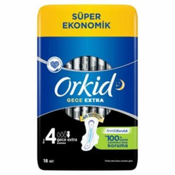 Ultra Extra Hijyenik Ped Extra Gece Süper Ekonomik Paket 18 Ped ürün görseli 1