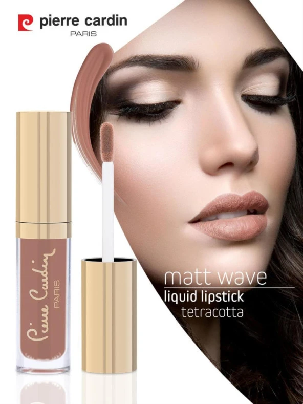 11281 - Pierre Cardin Matt Wave Liquid Lipstick – Mat Likit Ruj – Terracotta ürün görseli 1