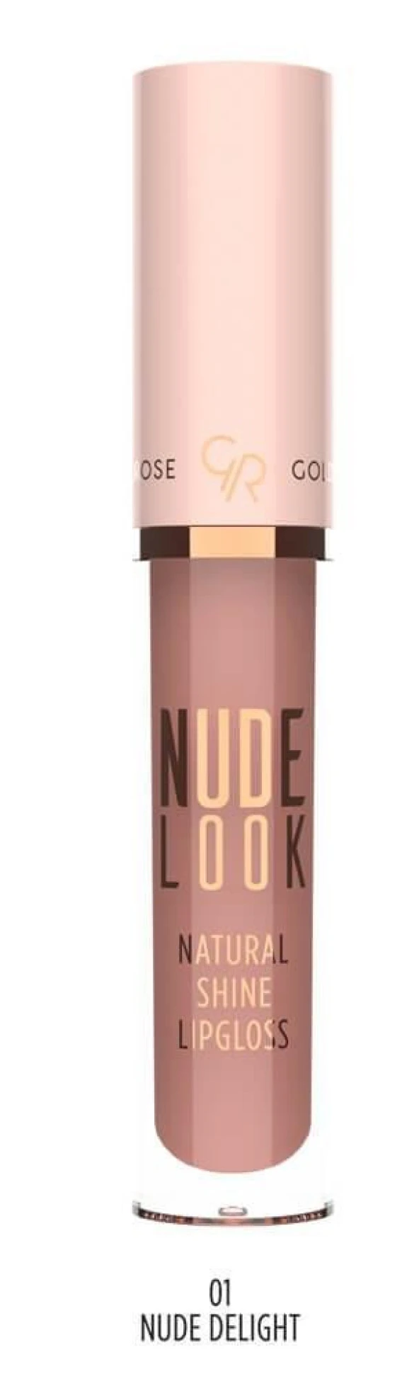 Golden Rose Nude Look Natural Shine Lipgloss No:01 Nude DeLight Doğal Işıltılı Dudak Parlatıcısı - ürün görseli 1