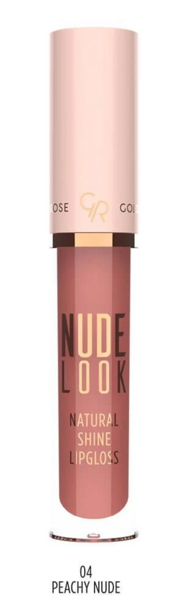 Golden Rose Nude Look Natural Shine Lipgloss No:04 Peachy Nude Doğal Işıltılı Dudak Parlatıcısı - ürün görseli 1