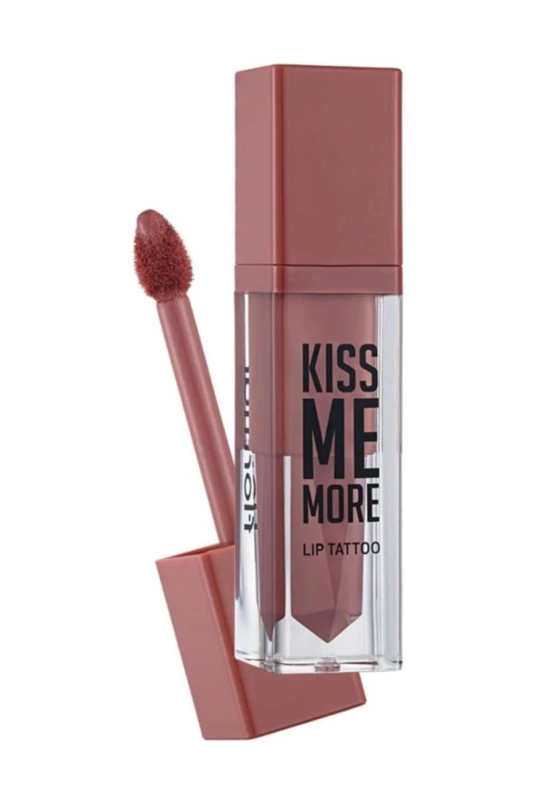 Flormar Likit Mat Ruj 04 Kiss Me More Lip Tattoo Peach ürün görseli 1