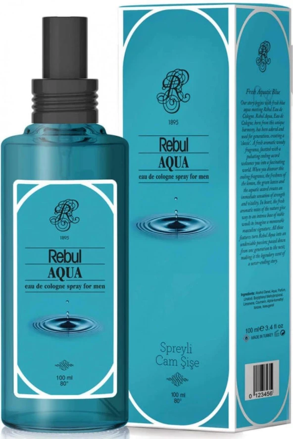 Rebul Kolonya 100 Ml Sprey Aqua - Resim 2