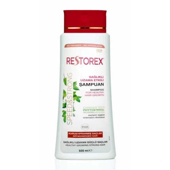 Restorex Şampuan 500 ml Kuru ve Yıpranmış Saçlar Onarıcı Bakım Saçlar Sağlıklı Uzama Etkili ürün görseli 1