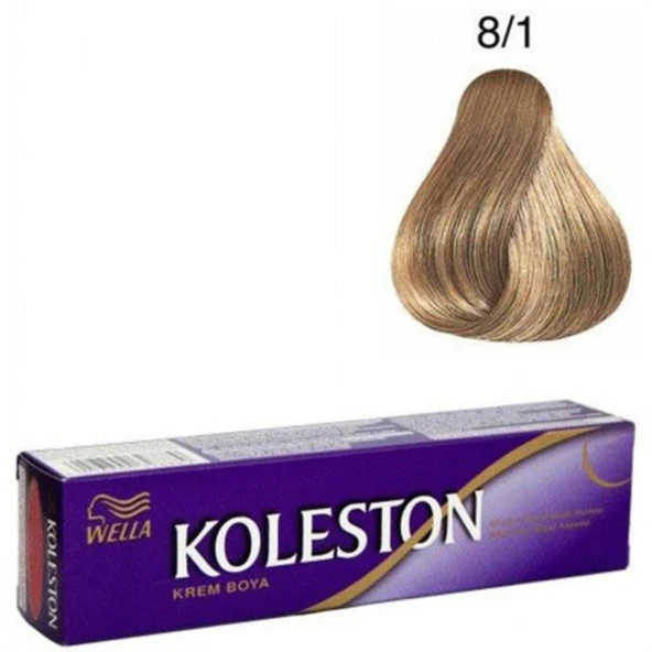 Koleston Tüp 8.1 Küllü Açık Kumral Saç Boyası + Oksidan Sıvı 50 Ml ürün görseli 1