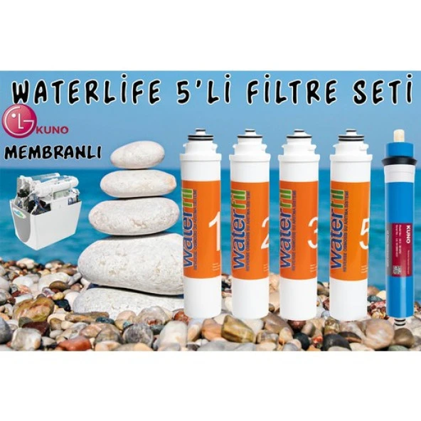 Waterlife Filtre 5 'li Lg Mebran Set Waterlife Su Arıtma Filtresi ürün görseli 1