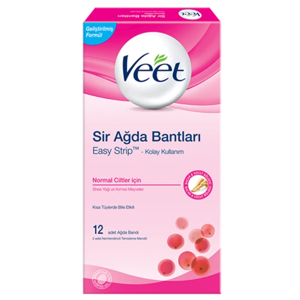 Veet Ağda Bandı 12 li Normal Ciltler için ürün görseli 1