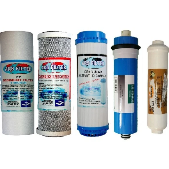 Su Arıtma 5'li Filtre Set Sed Cto Gac Membran Tadlandırıcı ürün görseli 1