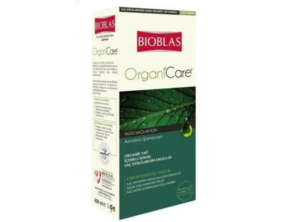 Bioblas Organicare Şampuan 550 Ml Yağlı Saçlar ürün görseli 1