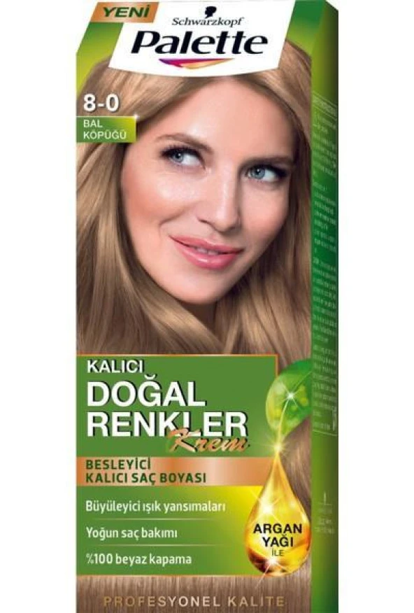 Palette Natural 8.0 Bal Köpüğü Kalıcı Saç Boyası ürün görseli 1