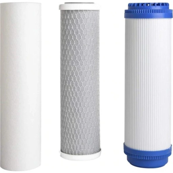 Pure Açık Kasa Su Arıtma Cihazı Için Çift Karbonlu Ön Filtre Takımı ürün görseli 1