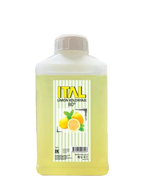 İtal Limon Kolonyası 1000 Ml 80 Derece - 1 Kg ürün görseli 1
