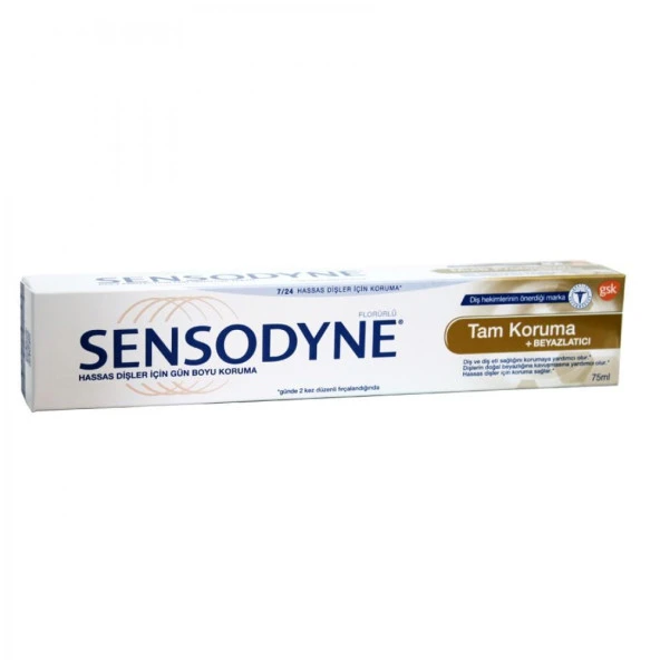 Sensodyne Tam Koruma Beyazlatıcı Diş Macunu 75 ml ürün görseli 1