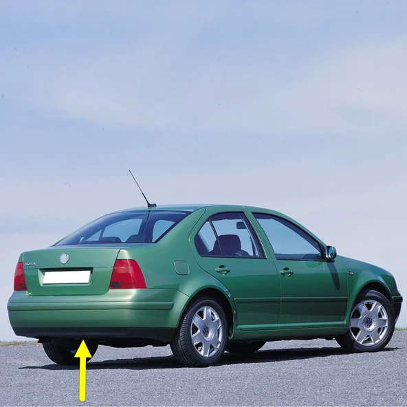 VW Bora Sedan 1999-2005 Arka Tampon Alt Kaplaması Spoyleri 1J5807521A ürün görseli 1