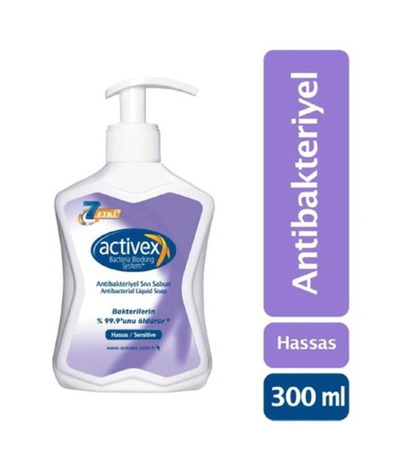 Activex Antibakteriyel Sıvı Sabun 300 Ml Hassas Koruma ürün görseli 1