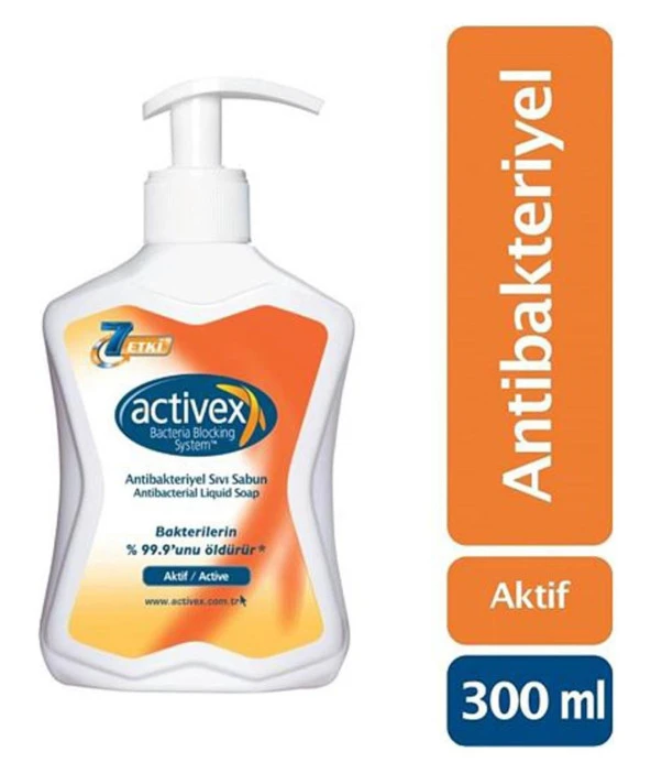 Activex Antibakteriyel Sıvı Sabun 300 Ml Aktif Koruma ürün görseli 1