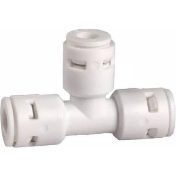 Baransell Su Arıtma Cihazı Için Üç Tarafı Quick Geçmeli T Dirsek Fitting ürün görseli 1