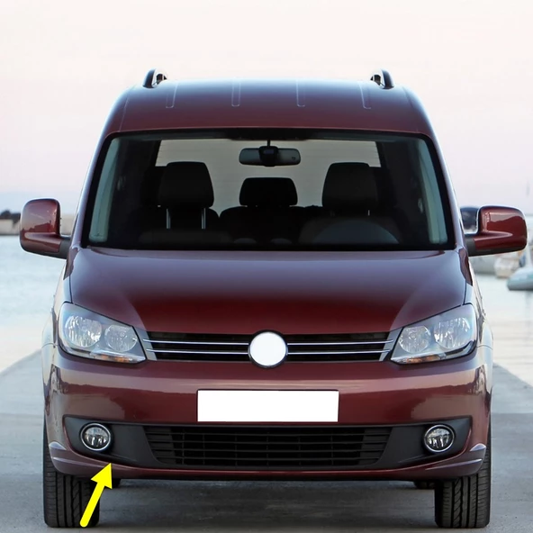 VW Caddy 2011-2015 Sağ Ön Sis Farı Kapağı Krom Çerçeveli 1T0853666T ürün görseli 1