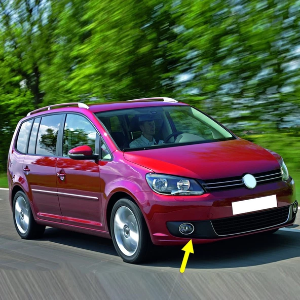 VW Touran 2011-2015 Sağ Ön Sis Farı Kapağı Krom Çerçeveli 1T0853666T ürün görseli 1