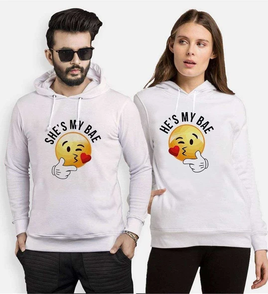 Tshirthane My Bae Smile Sevgili Kombinleri Kapüşonlu Kombini ürün görseli 1