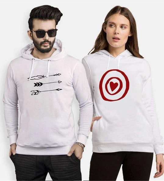 Tshirthane Ok Hedef 12 Sevgili Kombinleri Kapüşonlu Kombini ürün görseli 1