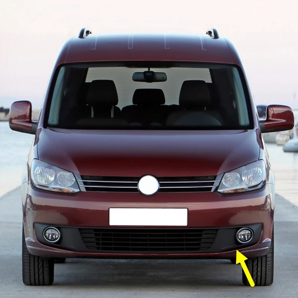 VW Caddy 2011-2015 Sol Ön Sis Farı Kapağı Krom Çerçeveli 1T0853665P ürün görseli 1