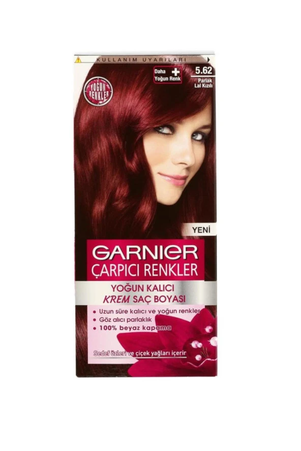 Garnier Çarpıcı Renkler 5.62 Parlak Lal Kızıl Saç Boyası ürün görseli 1