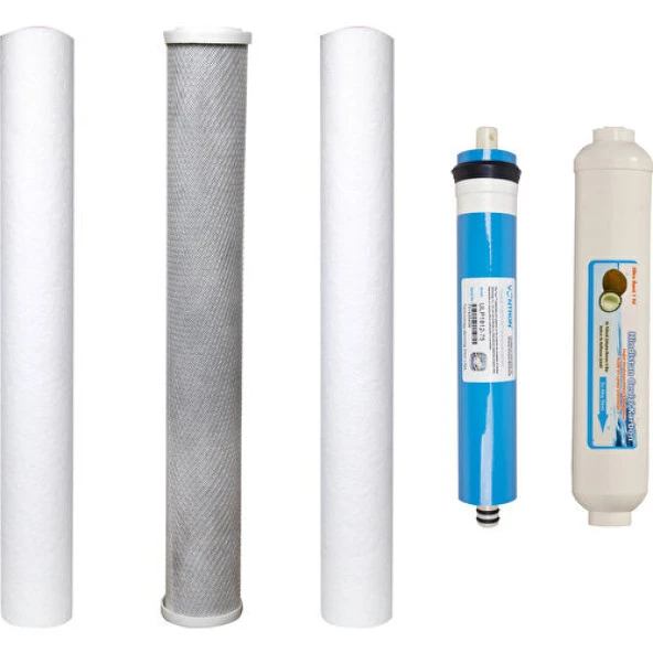 WaterGold Su Arıtma 20 inç Filtre Takımı + Membran ve Tatlandırıcı Filtre ürün görseli 1