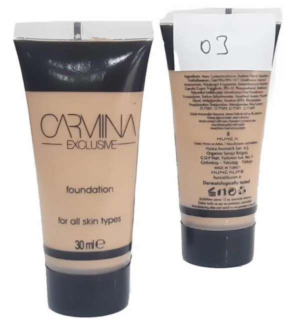 Carmina Fondöten 03 Tüp ürün görseli 1