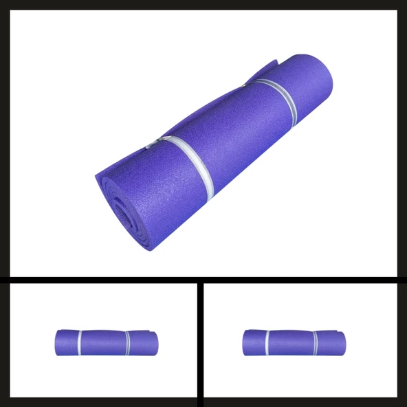 Uyguna-Yakala Mor (60*180 Cm) 10 Mm Pilates Matı-MLZ.253 ürün görseli 1