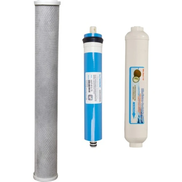 WaterGold Su Arıtma 20 inç B. Aktif Karbon + Membran + Tatlandırıcı Filtre ürün görseli 1