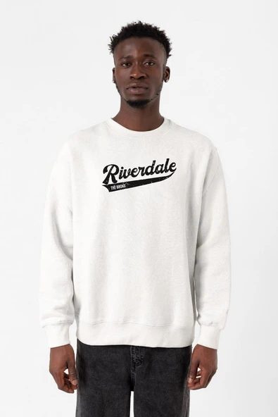 Riverdale Bronx New York City Beyaz Erkek 2ip Sweatshirt ürün görseli 1