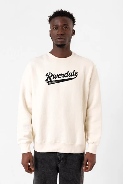 Riverdale Bronx New York City Ekru Erkek 2ip Sweatshirt ürün görseli 1