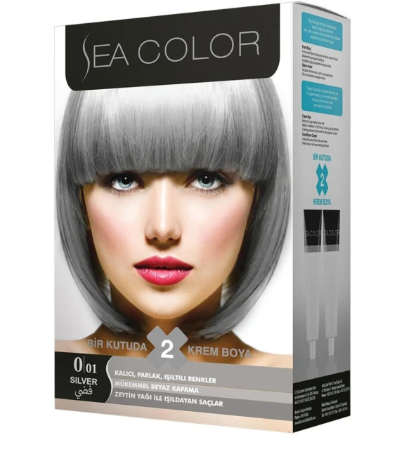 Sea Color Saç Boyası 0.01 Füme Gri Silver ürün görseli 1