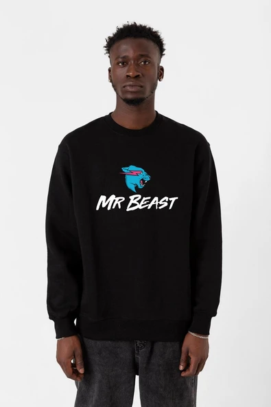 Mr Beast Siyah Erkek 2ip Sweatshirt ürün görseli 1