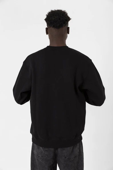 Mr Beast Siyah Erkek 2ip Sweatshirt - Resim 4