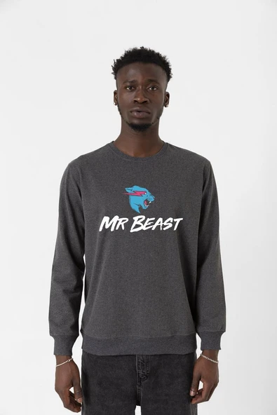 Mr Beast Füme Erkek 2ip Sweatshirt ürün görseli 1
