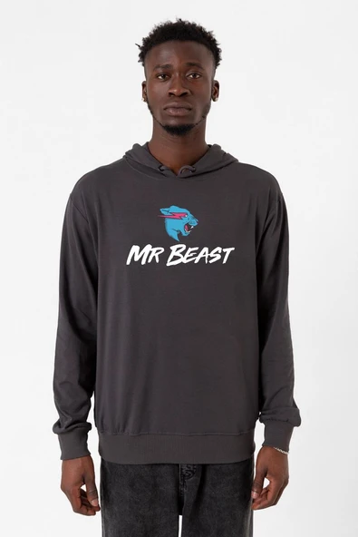 Mr Beast Füme Erkek 2ip Kapşonlu ürün görseli 1