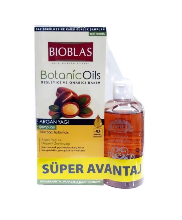 Bioblas Botanic Oils Şampuan 360 ml Argan Tüm Saçlar İçin Onarıcı ve Besleyici HEDİYELİ ürün görseli 1