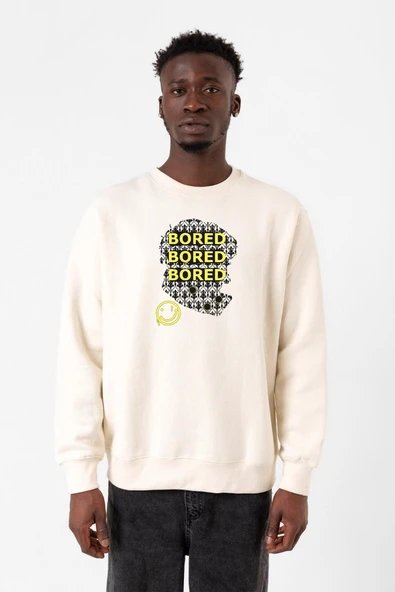 Sherlock Bored Ekru Erkek 2ip Sweatshirt ürün görseli 1