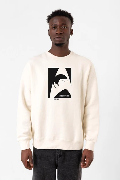 Star Trek Spock Fascinating Ekru Erkek 2ip Sweatshirt ürün görseli 1