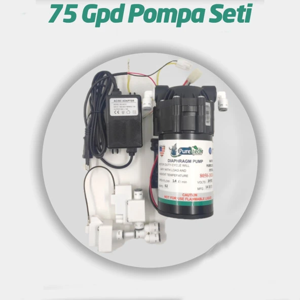 Su Arıtma Cihazları Için 75 Gpd Pompa Seti ürün görseli 1